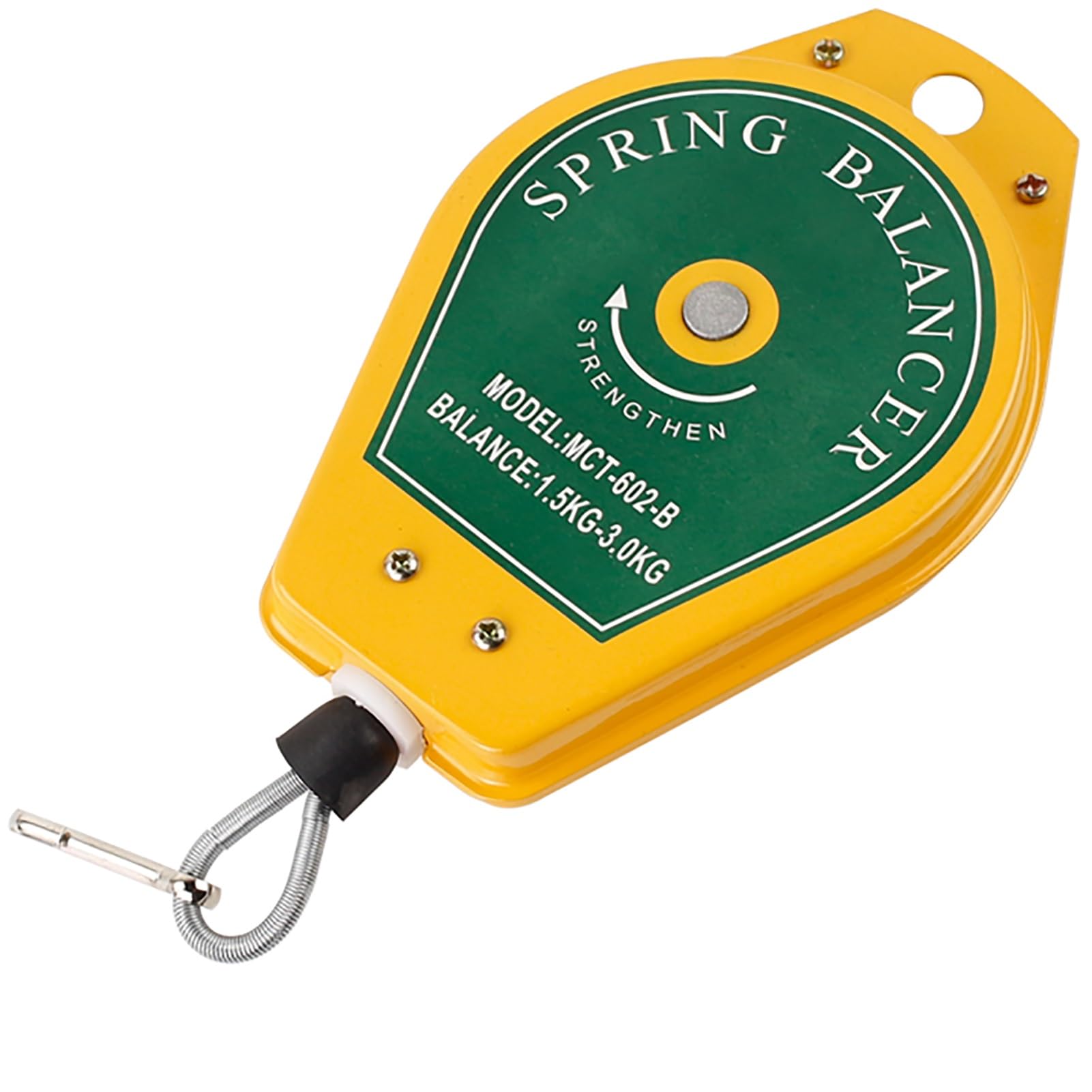 WEKONUMEX Retractable Spring Balancer, Spring Balancer Adjustable Retractable Hanging Tool 3 Meter Assembly Line Tools 0.5-5.0kg(1.5-3.0kg)
