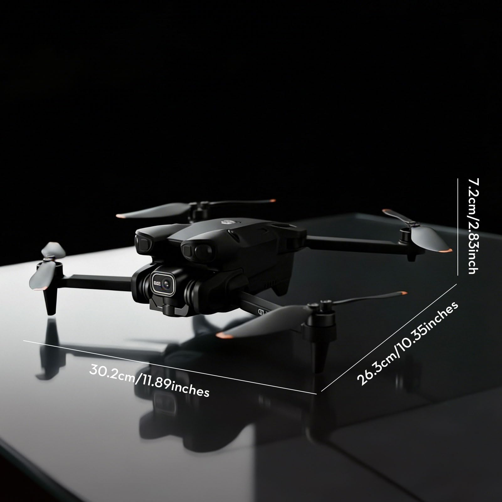 Drone caméra brushless 1080P avec écran 4,3" WiFi pliable