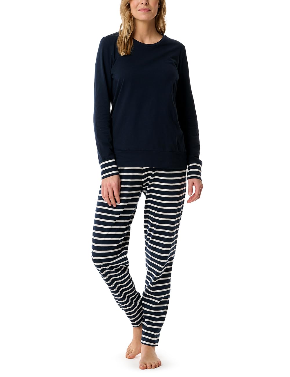 Schiesser Damen Nachthemd Kurzarm weiche Baumwolle Bigshirt mit Taschen - Nightwear