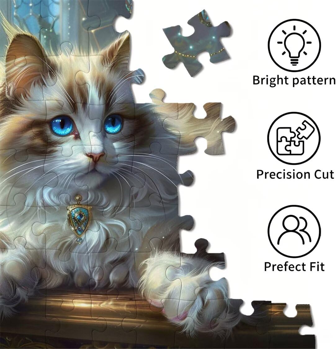 Puzzle dla dorosłych 4000, kot zwierzę, 141 x 87 cm, n-501