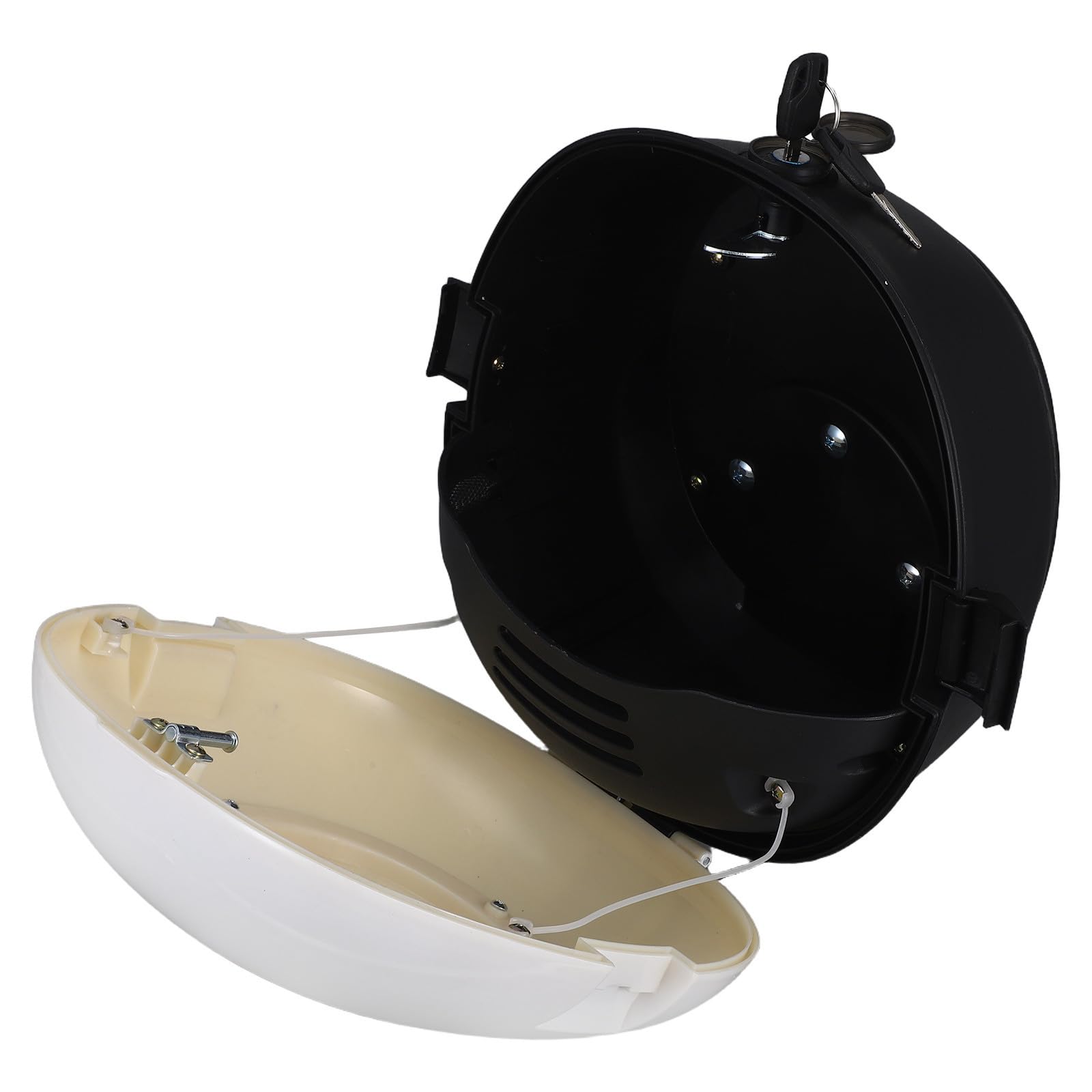 Top Case et Coffre Arrière en ABS pour Moto et Scooter avec Rembourrage Dos pour Camping et Utilisation Extérieure