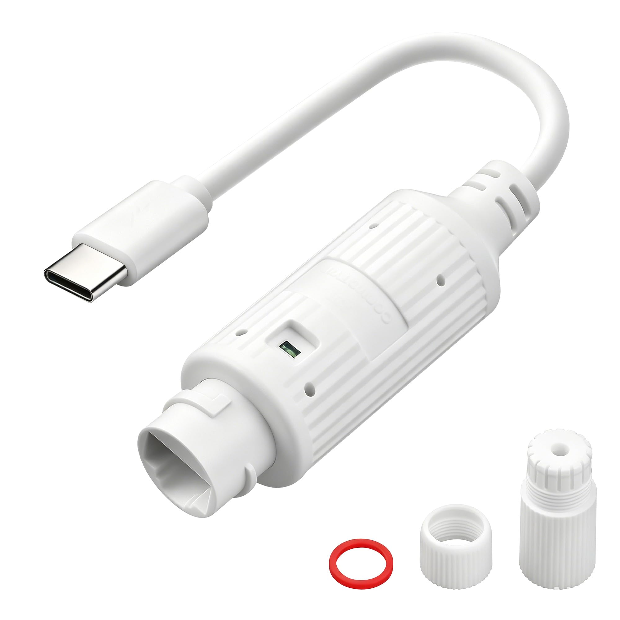 POE to USB C Power Converter,Ethernet 48V to Type C 5V 2.4A 12W Charging Adapter,IP65 Waterproof for Security Cameras, Smartphones,Tablets IEEE802.3Af/at-image-11