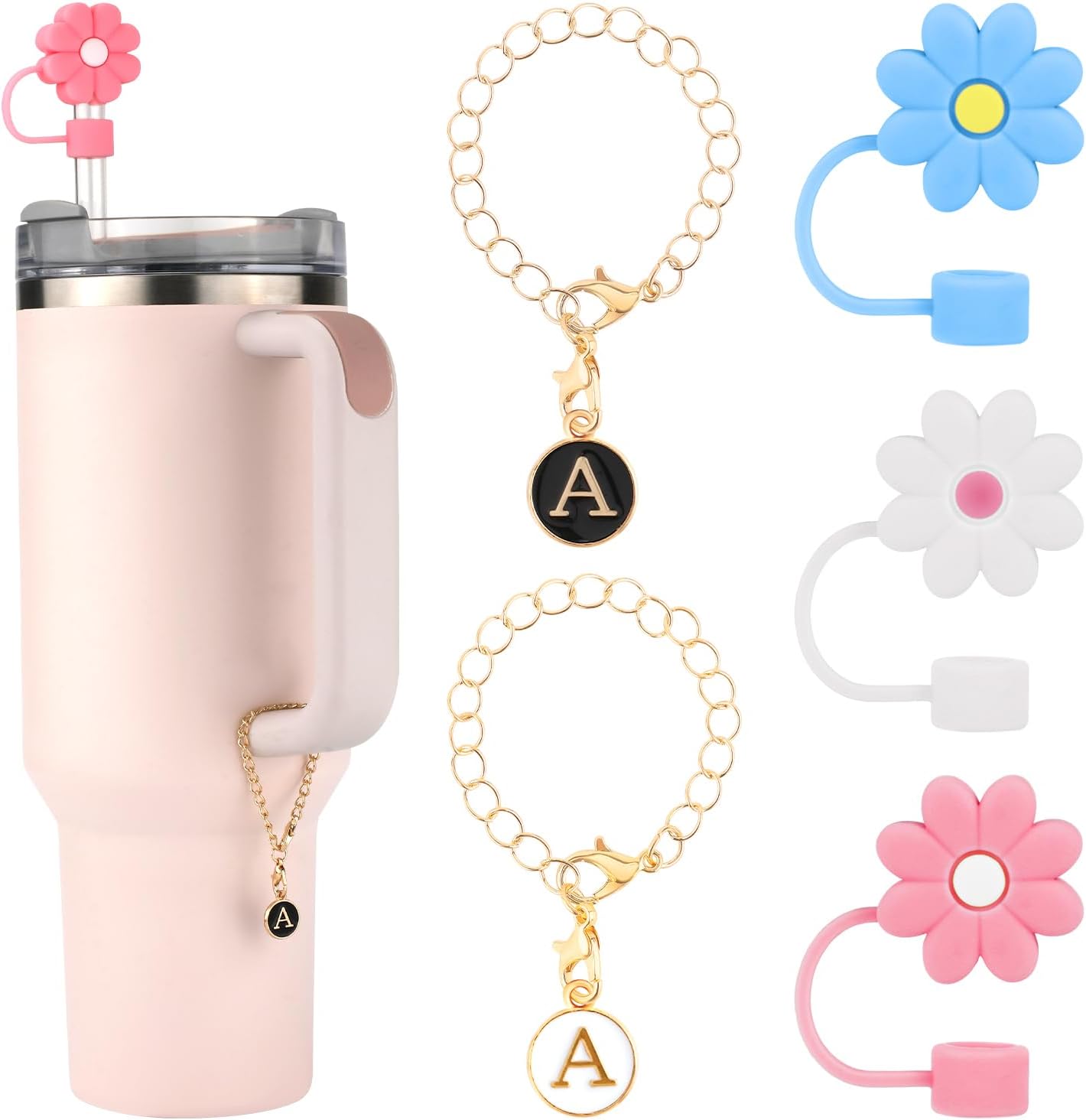 Tasse et Paille en Silicone Rose - Mushie main image 0