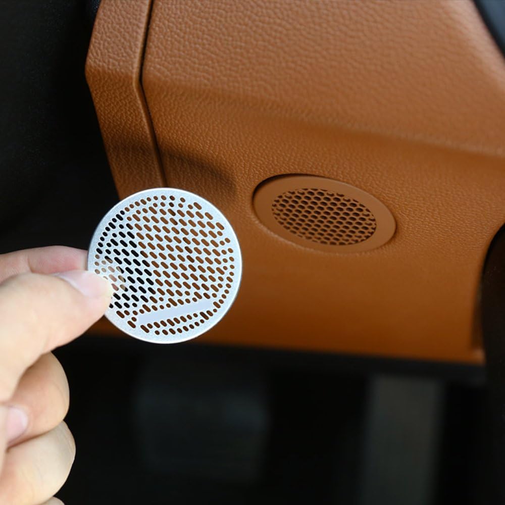 for Alfa Romeo Giulia 2017 2018 Car Aluminum Alloy Speaker Cover Trim Auto Accessories
