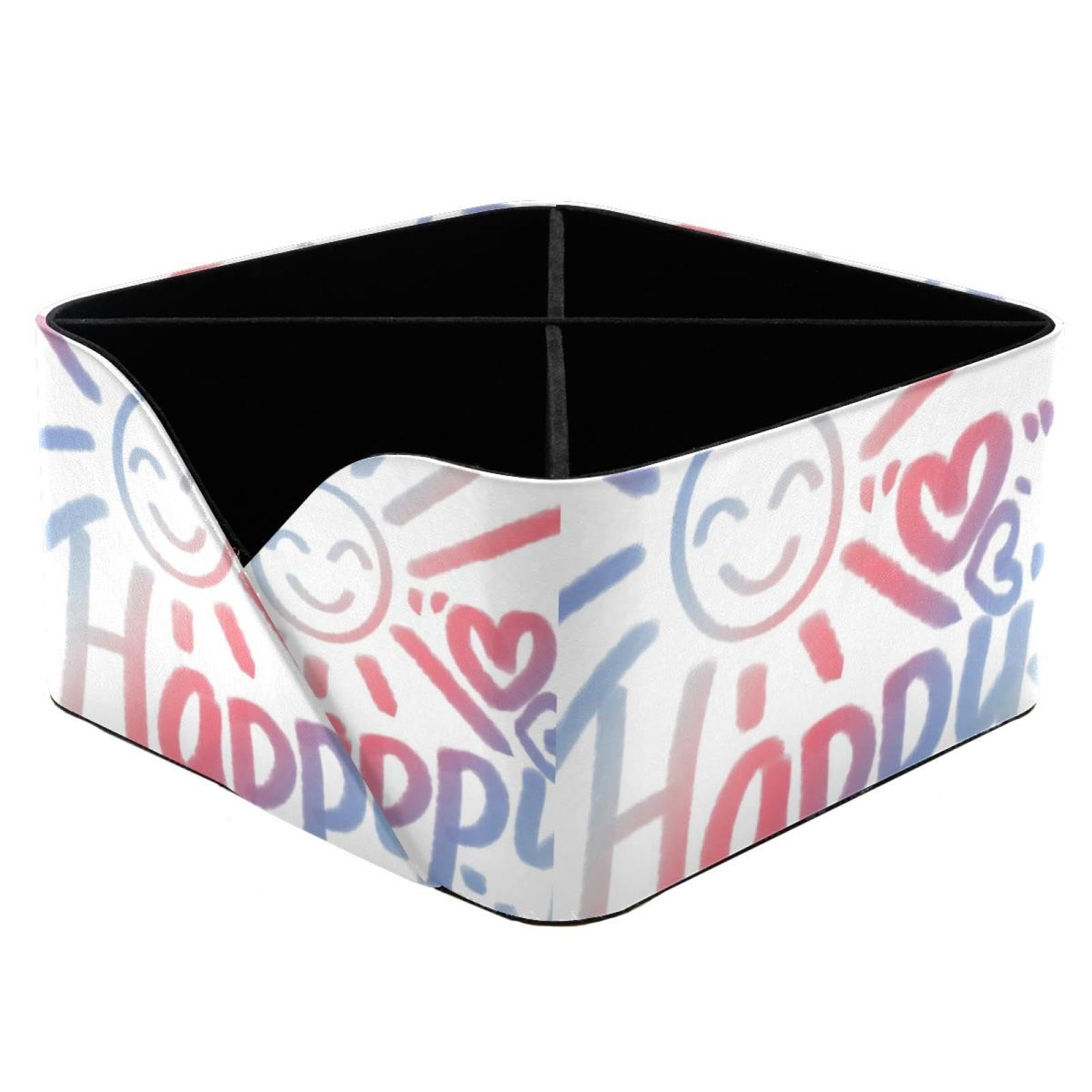 Boîte de rangement rectangulaire Happy Sun robuste pour essentiels