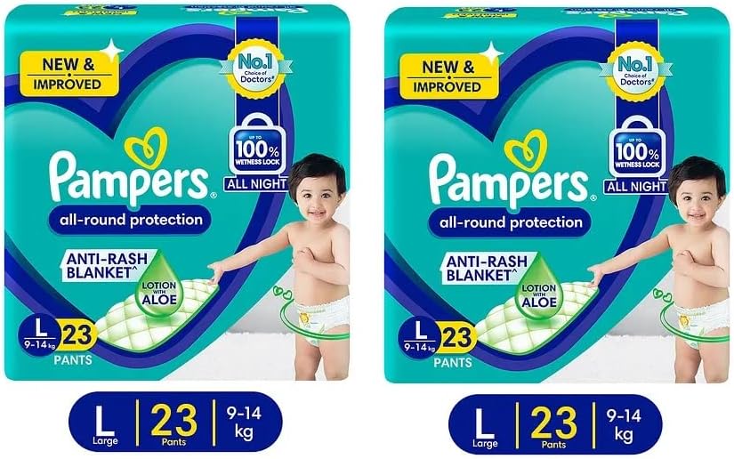 Pampers Diaper Pants, Large, 44 Count for Kids