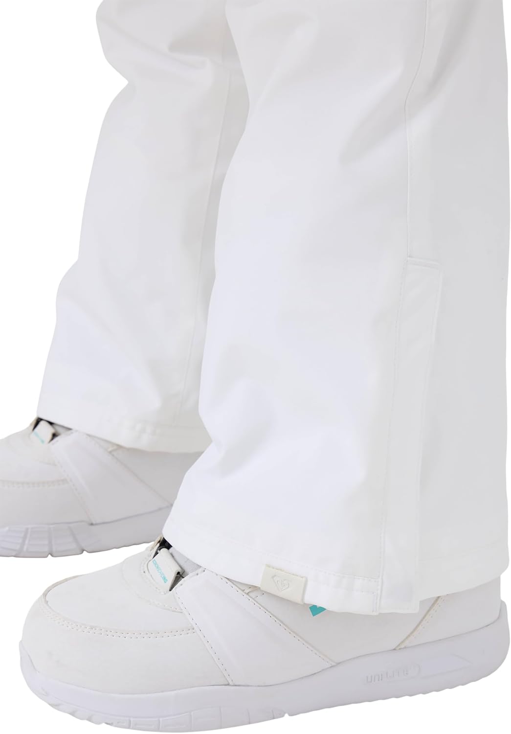 Roxy Women's Backyard Insulated Snow Pants – 10K Waterproof Ski & Snowboard Pant, Seam Sealed, Winter White, Medium
