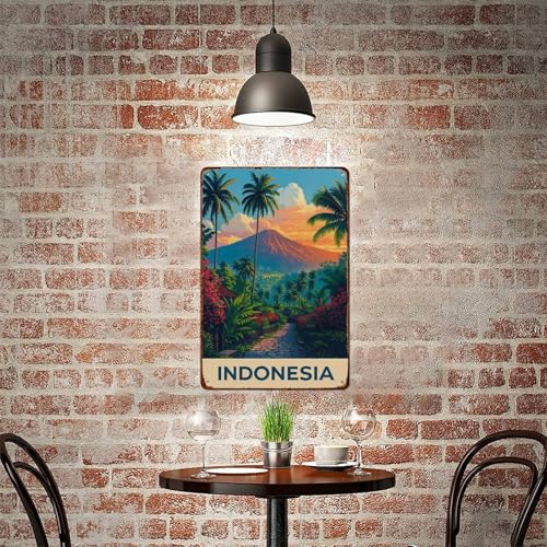XIAJVS Bali: Tropical Island, Boho Metal Aluminum Signs Retro Wall Decor 8X12 Inch for Living Room Kitchen Farm Bedroom Bathroom Decoration Posters - Image 6