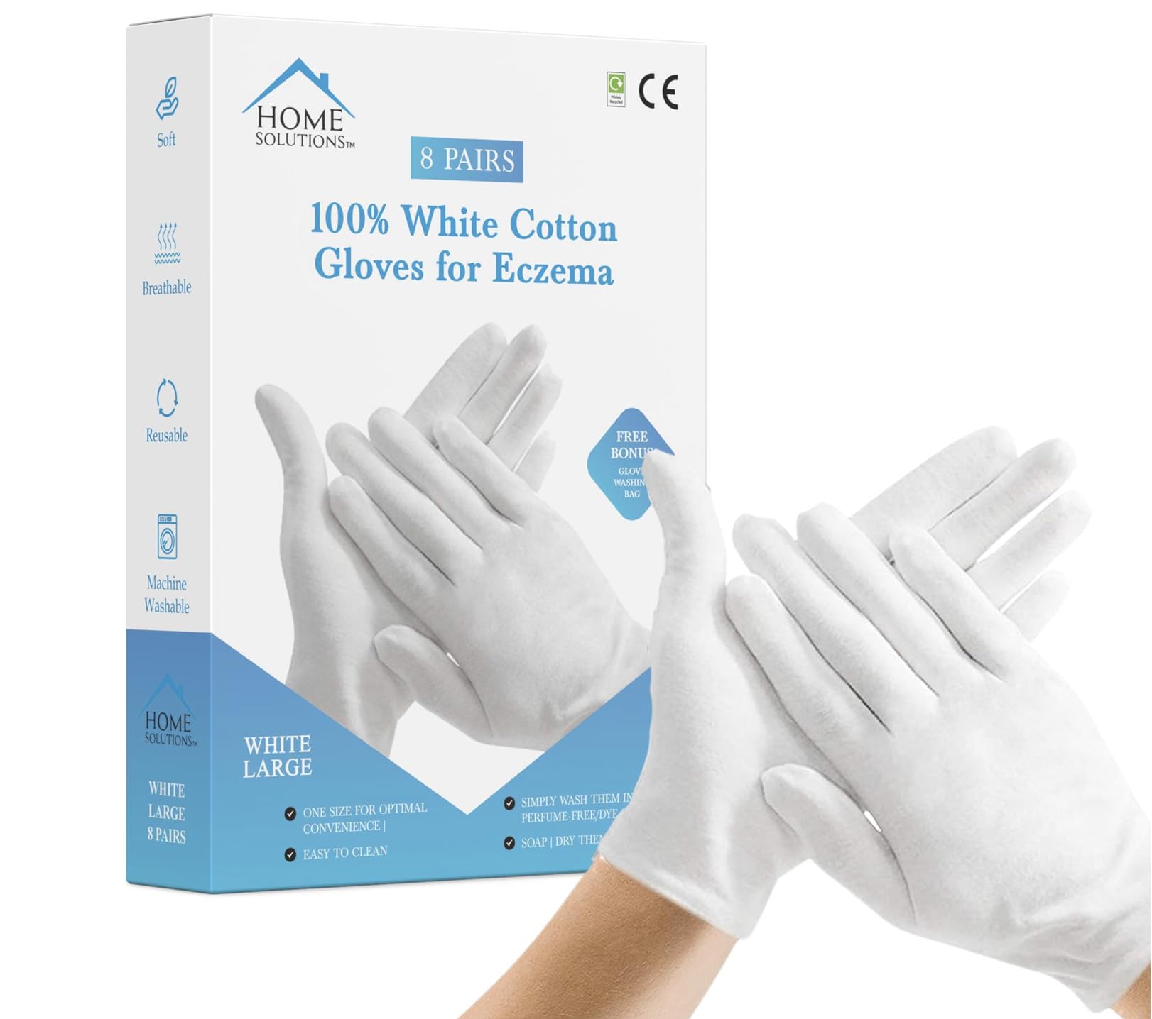 Large 100% Cotton Gloves