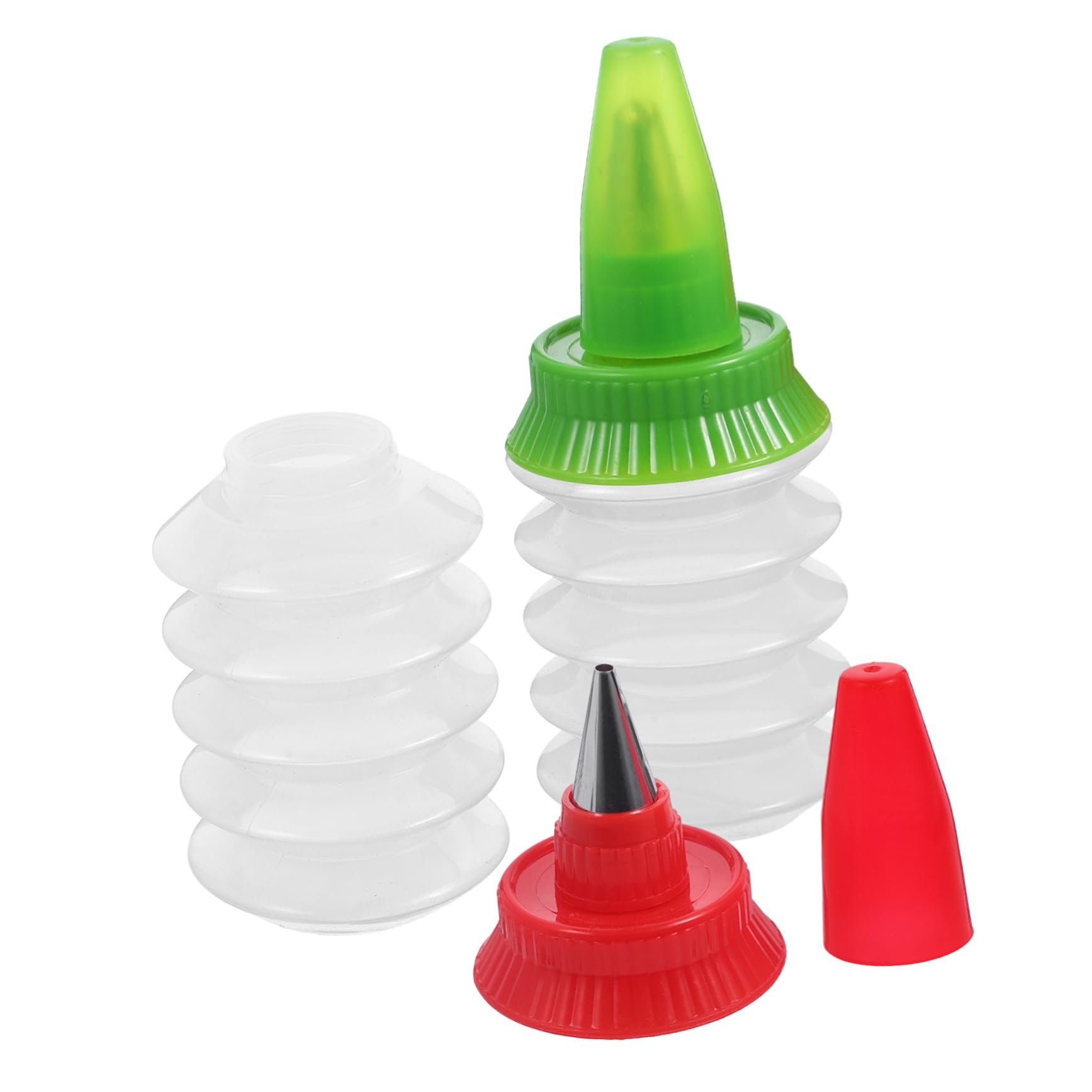 Healifty Botella Pequeña Exprimible 2 Piezas PP para Decorar Pasteles