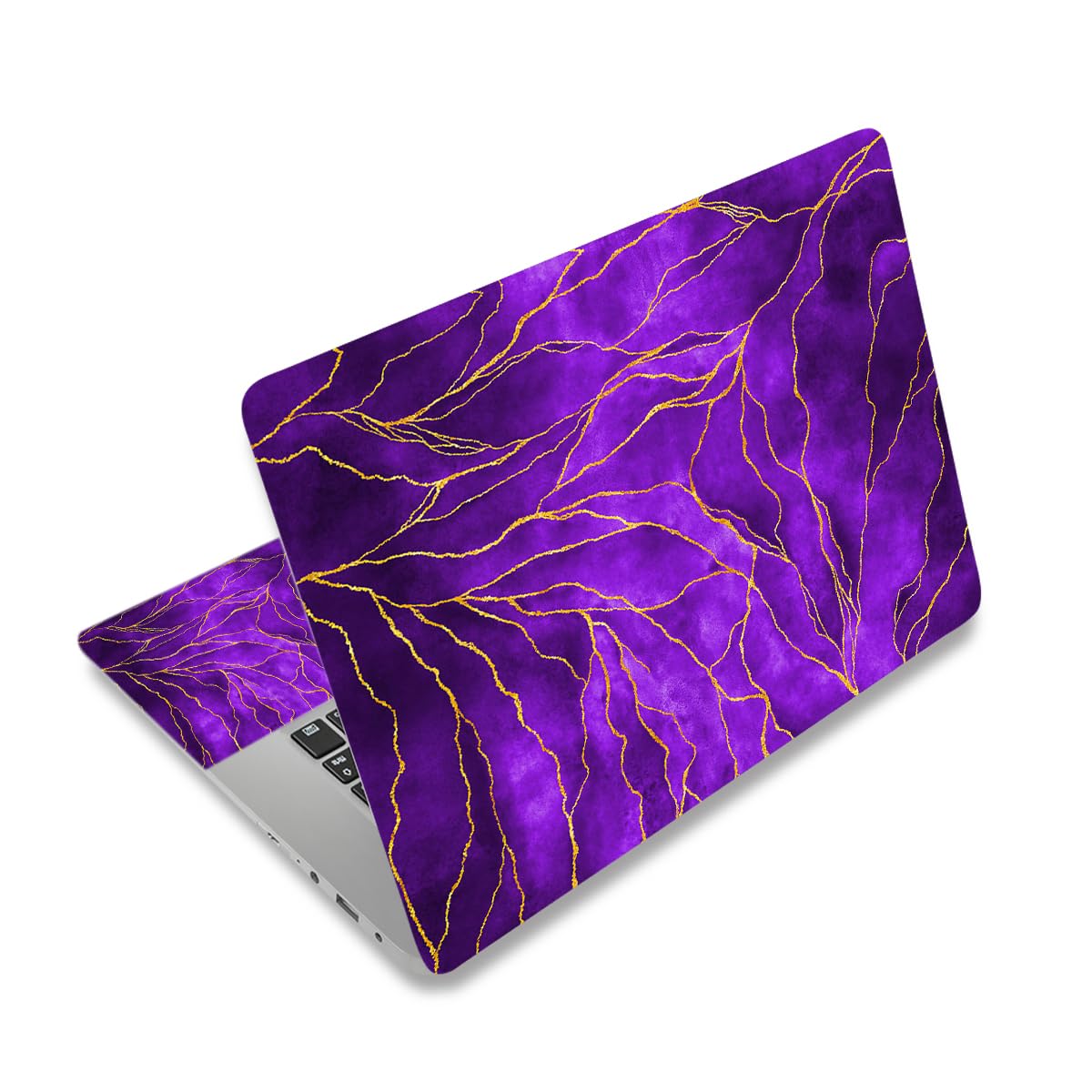 Laptop Skin Sticker Decal,12" 13" 13.3" 14" 15" 15.4" 15.6" Laptop Skin Sticker Protector Cover for Toshiba Hp Samsung Dell Apple Acer Leonovo Sony Asus Laptop Notebook (Purple)