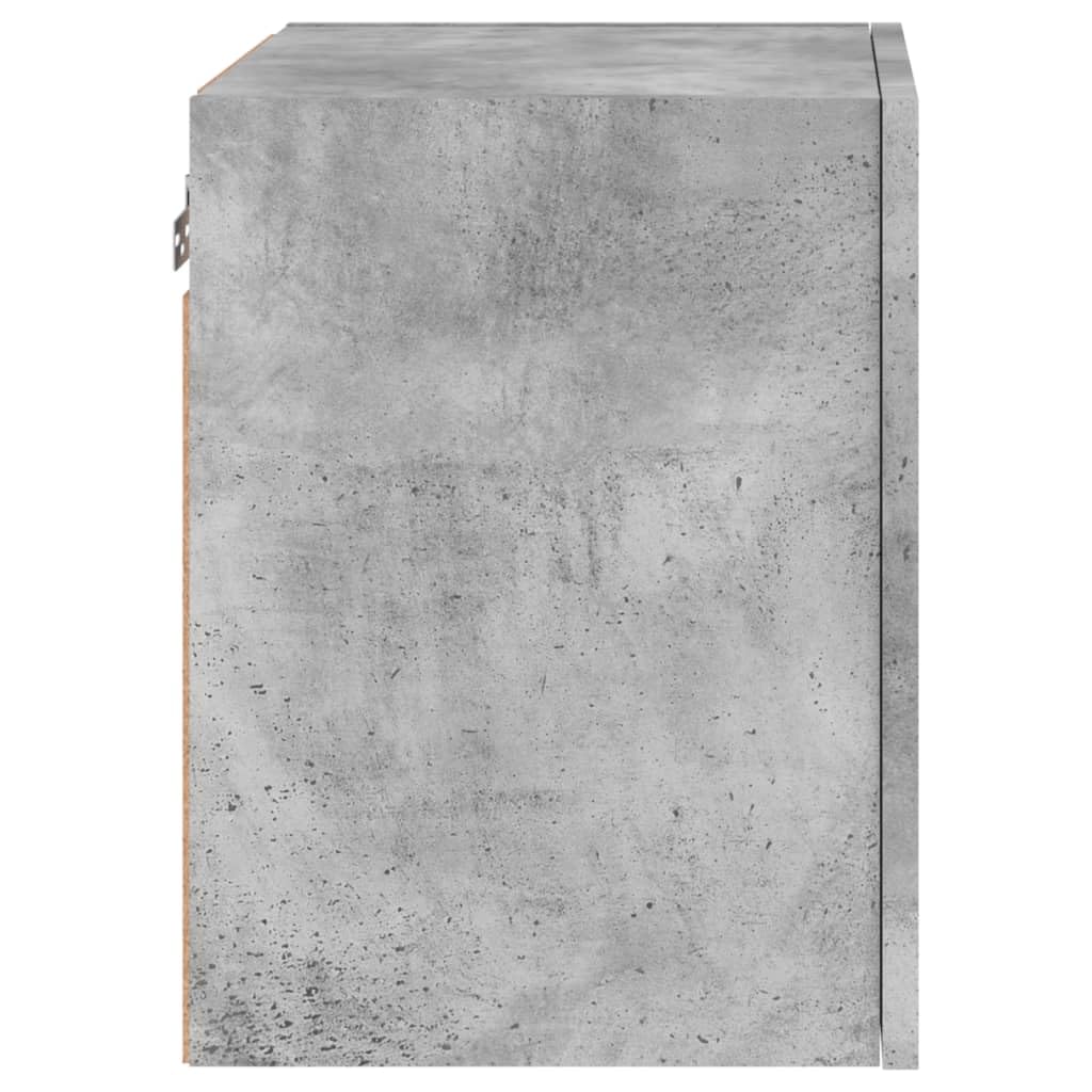 Mobile da parete per TV, 2 pezzi, grigio cemento, 40,5 x 30 x 40 cm