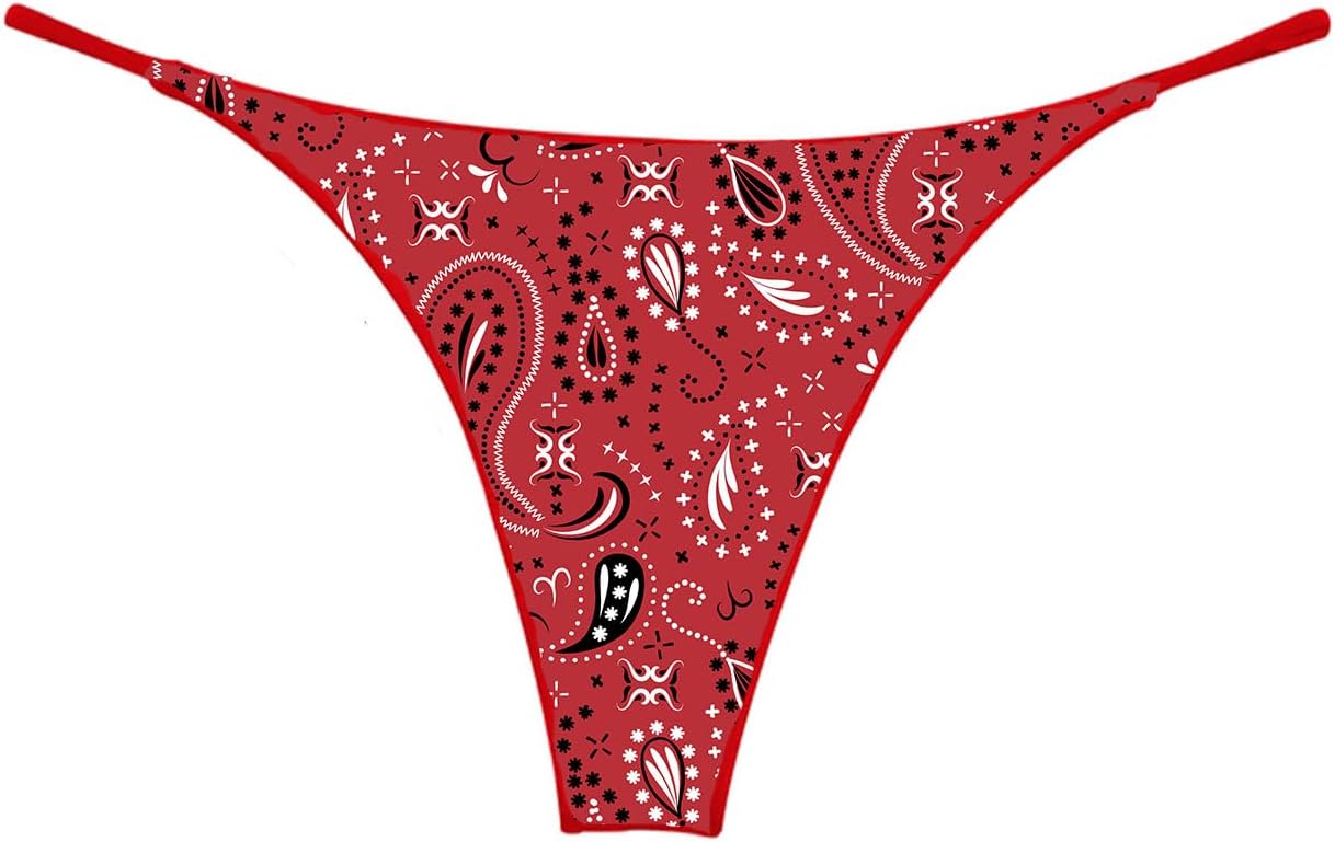 Red Bandana Thong for Country Southern Cowgirl and Western