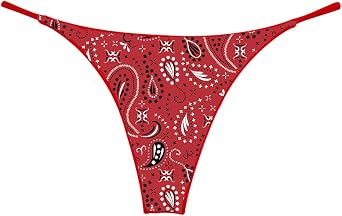Red Bandana Thong for Country Southern Cowgirl and Western
