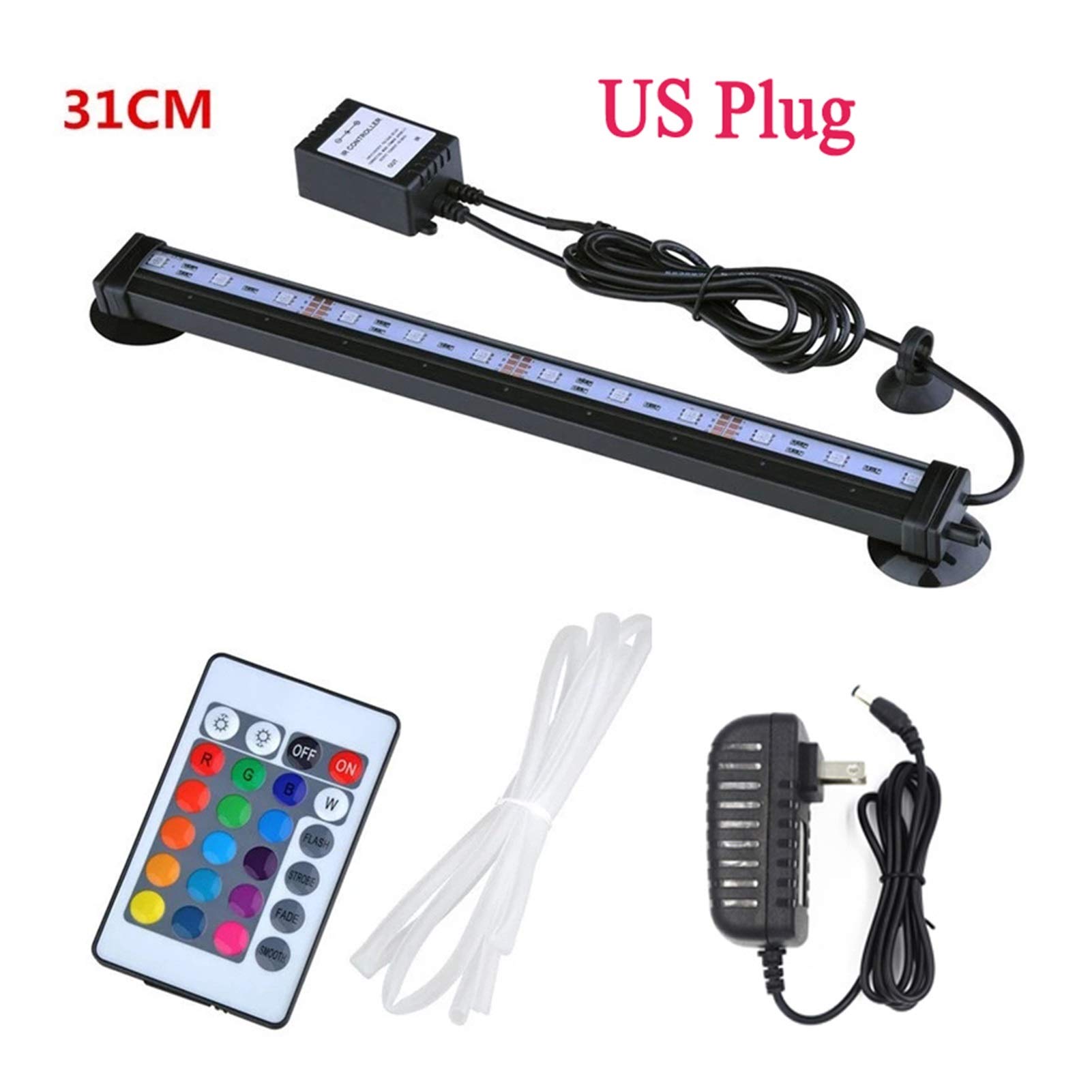 Luz de Acuario Luz de Burbuja de Aire LED Lámpara de Acuario Submarino Sumergible Tanque de Peces Luz Cambio de Color Fabricación de Herramientas de aireación de oxígeno Color (Col
