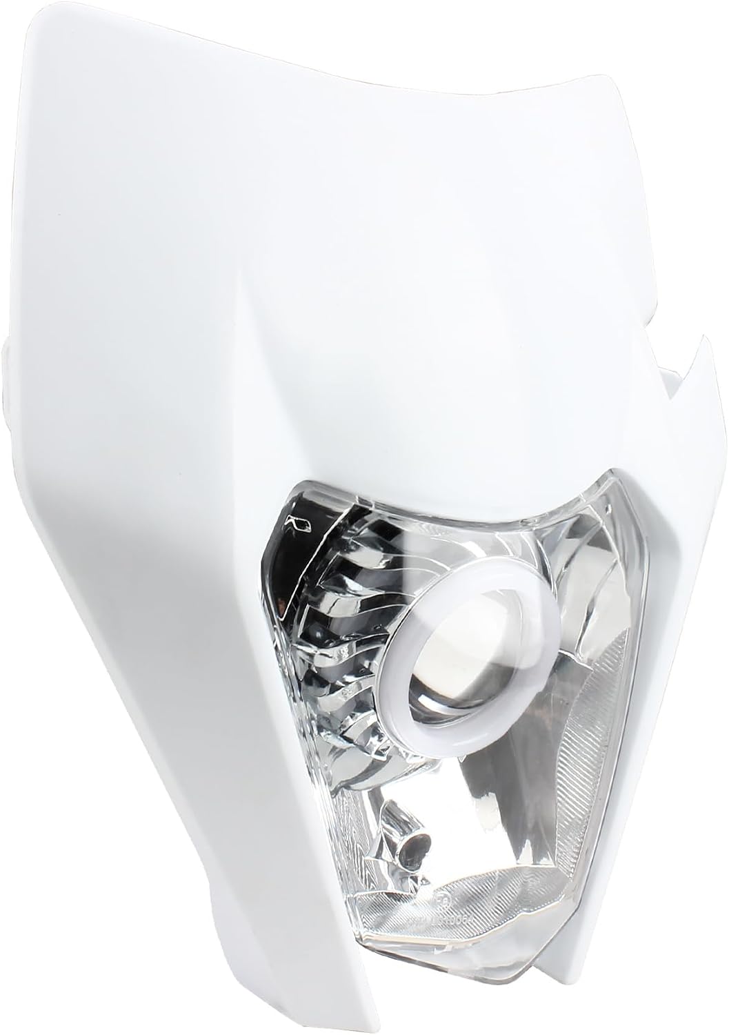 Dirt Bike LED Headlight,Motorcycle Plate Angel Eye Front Headlamp Kit For SMC XC-W EXC EXC-F FC FE TC TE TX FX 125 250 300 350 450 500 650 690 2018-2023 Supermoto Motocross Enduro-White