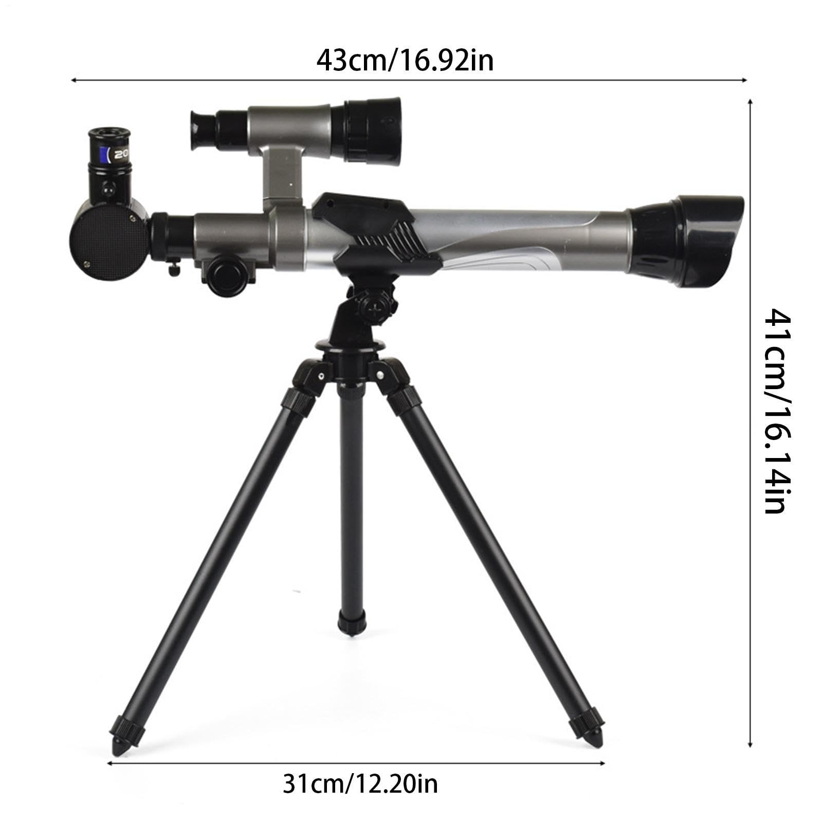 Telescopio astronomico per bambini – Telescopio paesaggistico astronomico con treppiede, telescopio da viaggio portatile per principianti astronomici, regali di compleanno per bambini