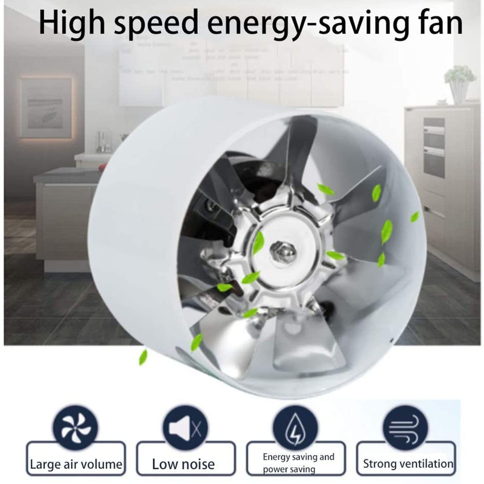 4 Inch Verstelbare Pijp Plafond Raam Afzuigventilator Ventilatie Luchtafzuiging For Badkamer Wc Keuken Duct Zolder Blower Fans(Adjustable Speed