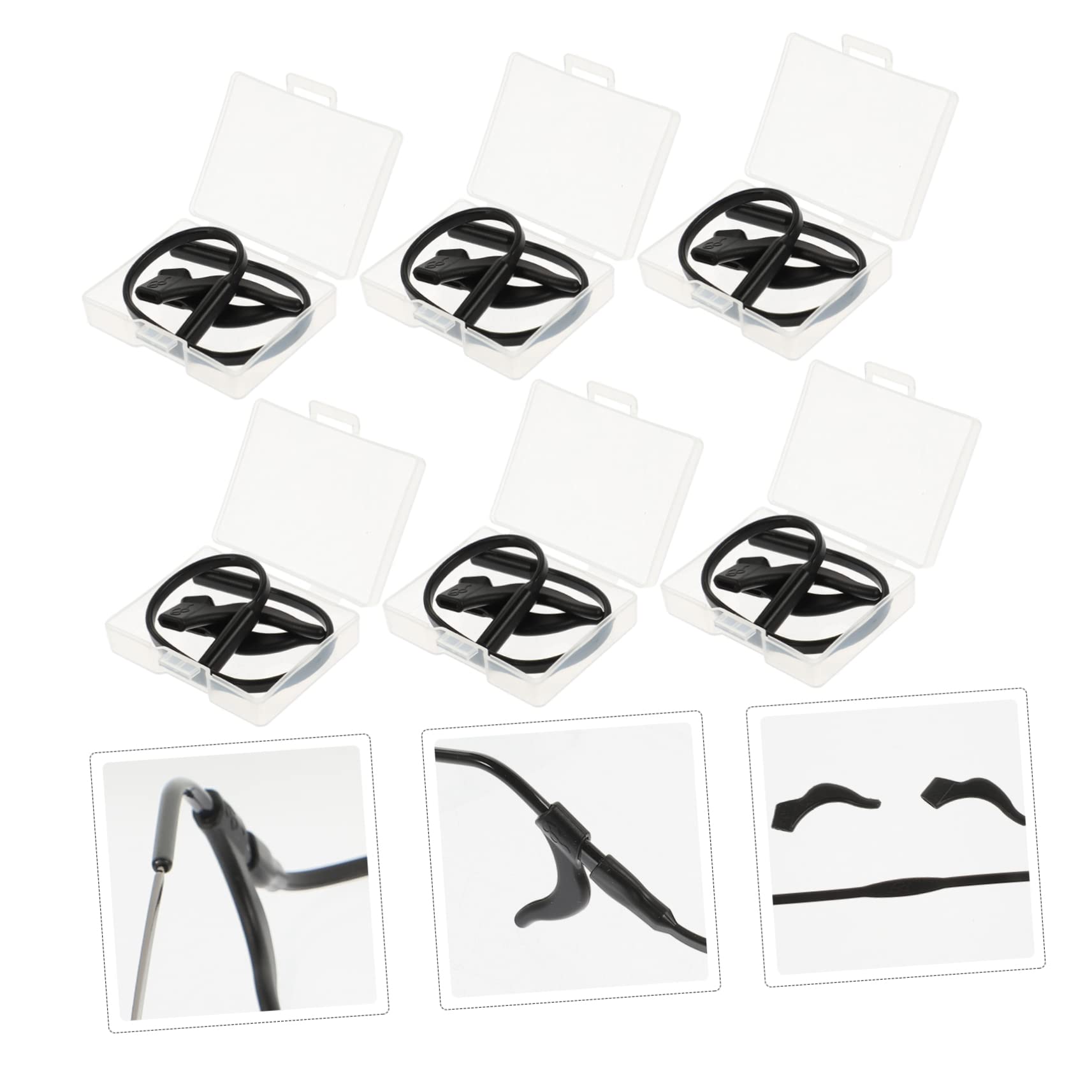 LIFKOME 6 Sets of Anti-slip Glasses Chains Eyewear Holder Sports Eyeglass Lanyard Nonslip Glasses Rope for Boys and Girls