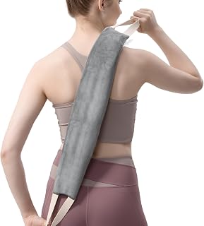 uncn Microwavable Heating Pad for Neck Shoulders Back - Lavender Scented, Washable Cover, Deep Moist Heat Wrap 1.5 lbs
