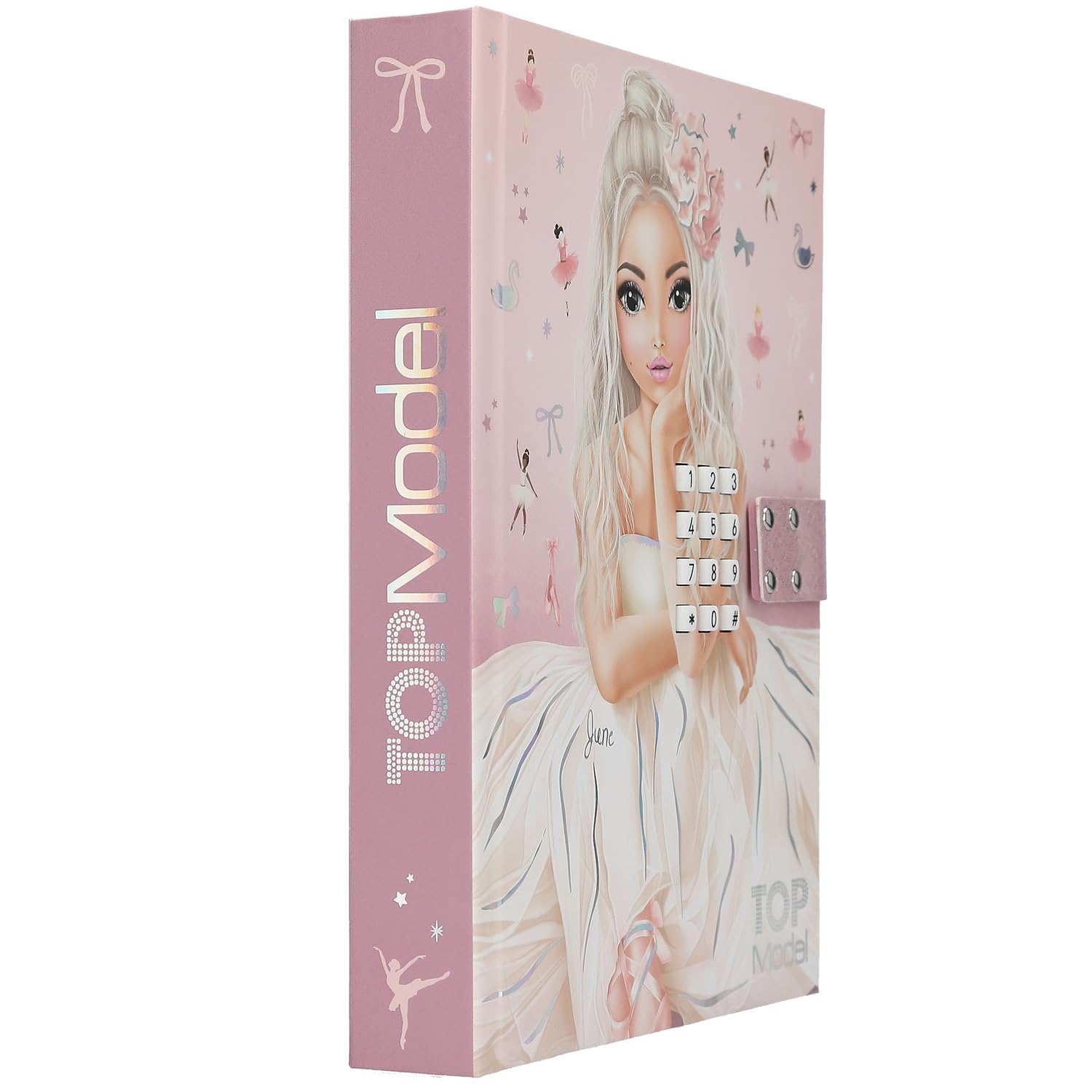 Depesche 13609 TOPModel Ballet Diary with Number Code and Sound, Book with 80 Lined and Colourful Illustrated Pages