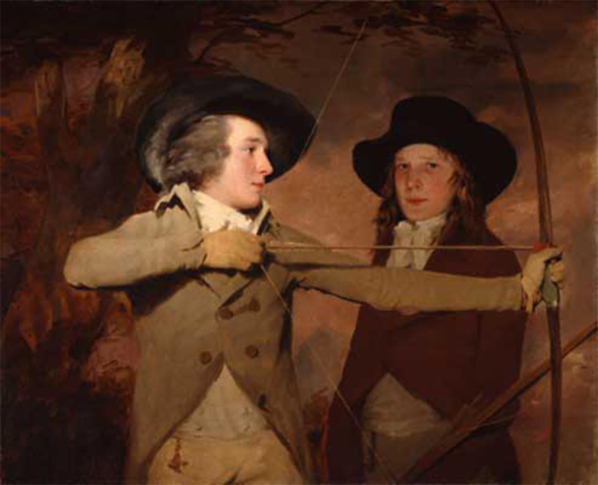POSTERIIk Vintage Classic Picture Landscape Artwork The Archers Sir Henry Raeburn Portrait Canvas Painting for Office Home Decor 60x90cm