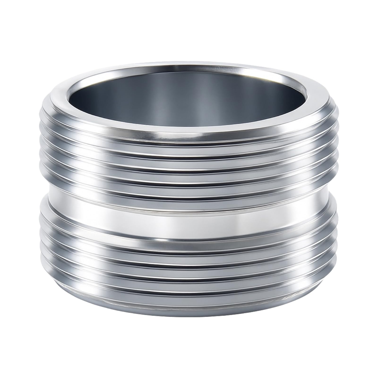 2 Pièces Adaptateurs De Filetage Extérieur En Métal Argenté Adaptateur