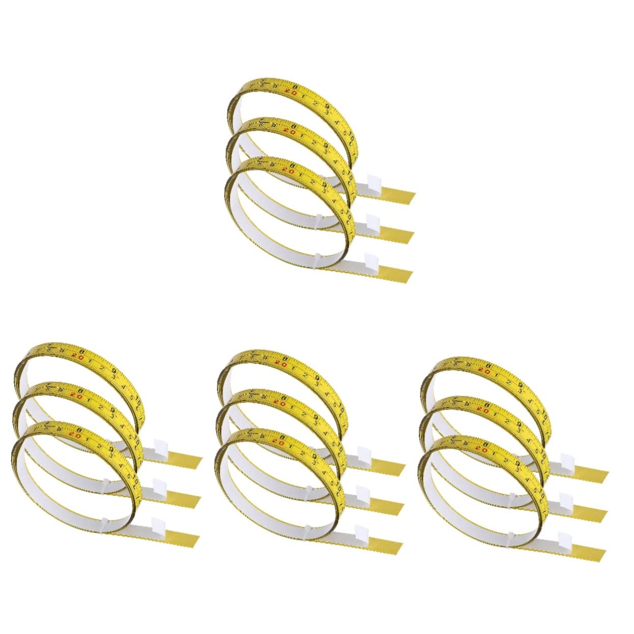 UPKOCH 4 Sets 12 Klebeband-maßband Für Tischkreissäge Lineal Aus Kohlenstoffstahl Mit Großen Markierungen Für Zimmerei Und Schneiderei 3 Stück * 4