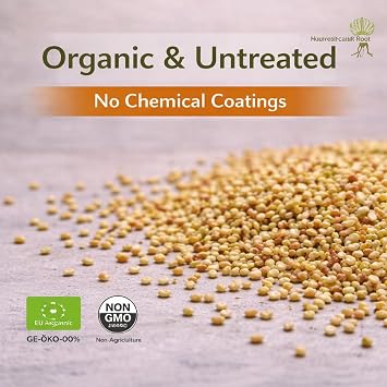 Natures Root Organic Alfalfa Seeds 250 g - Certified Organic by The Soil Association