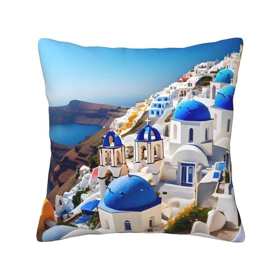 壁掛けストーン　サントリーニ　サントリーニ島 Amazon.co.jp: WURTON クッションカバー サントリーニ ギリシャ