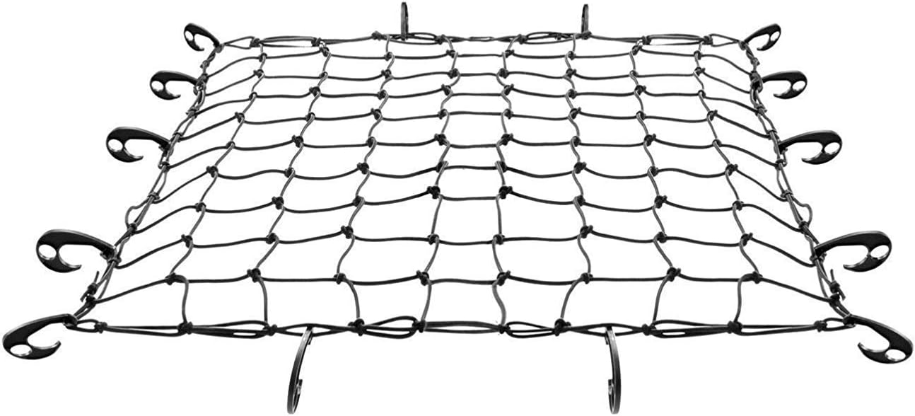 Joytea 90x120cm to 180x240cm Heavy Duty Bungee Cargo Net with 12 ABS Hook - Large Capacity Roof Car Trunk Mesh, Travel Luggage Rack Elasticity Roof Luggage Carrier
