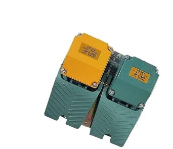 GFS-802 Double TFS-402 Flat Dual Pedal Switch, Aluminum Shell self Reset Type, Two Open and Two Close 15a, 250V