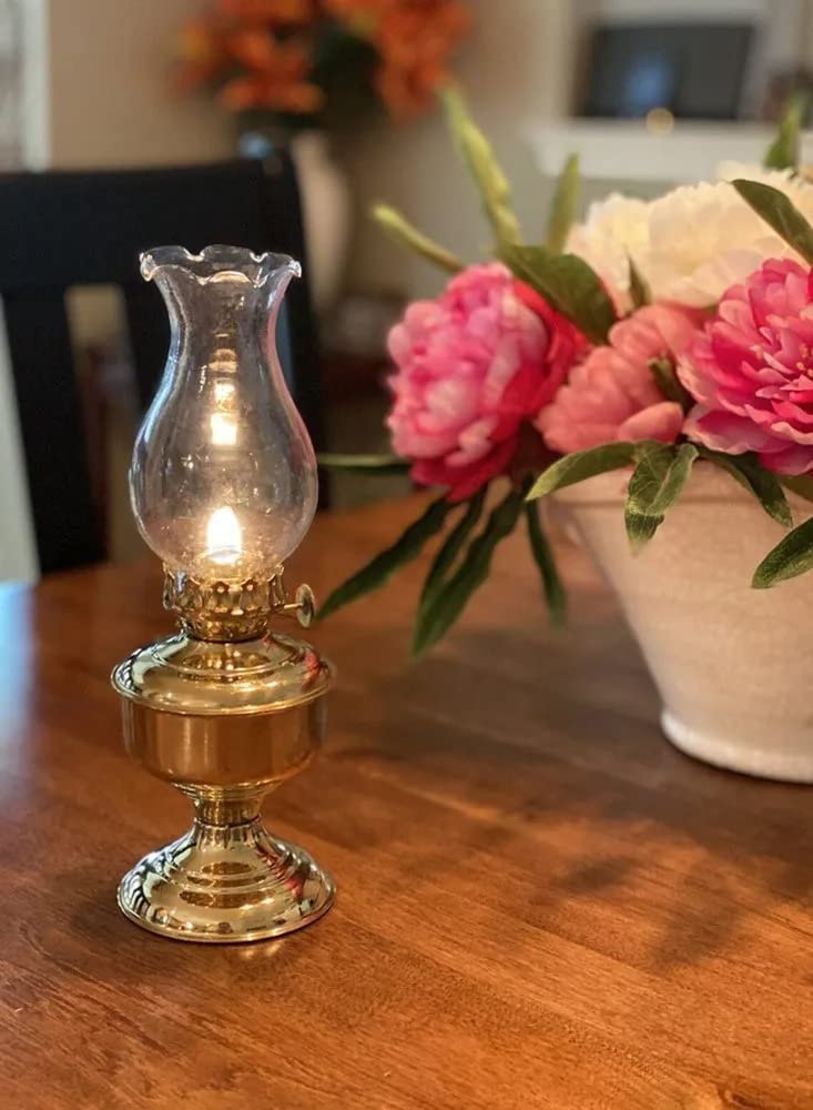 Meenakshi Handicrafts Emporium-Oil Lamp - Brass Mini 9.5 - Wedding Lanterns - Miniature Oil Lamps-picture-55