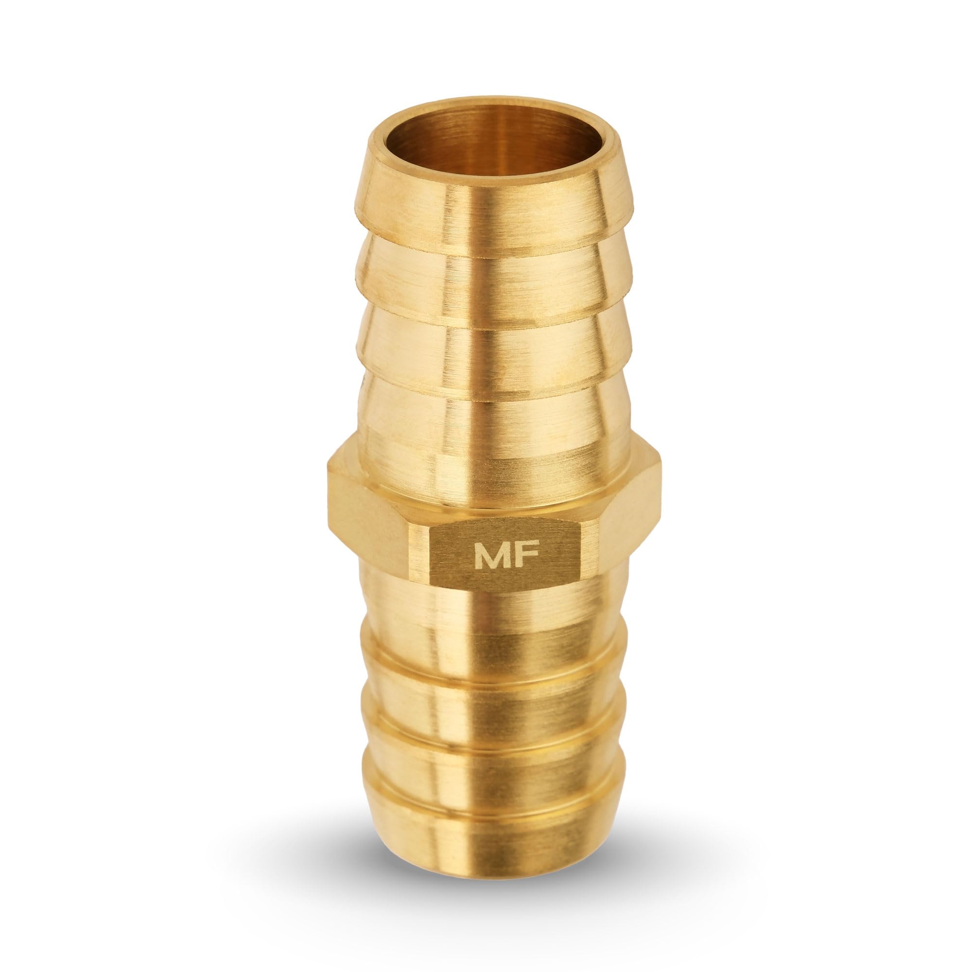 MAACFLOW MAACFLOW Brass 3/4" Hose ID Barb Barbed Fitting Splicer Repair (Barb OD 0.79") (Pack of 1)