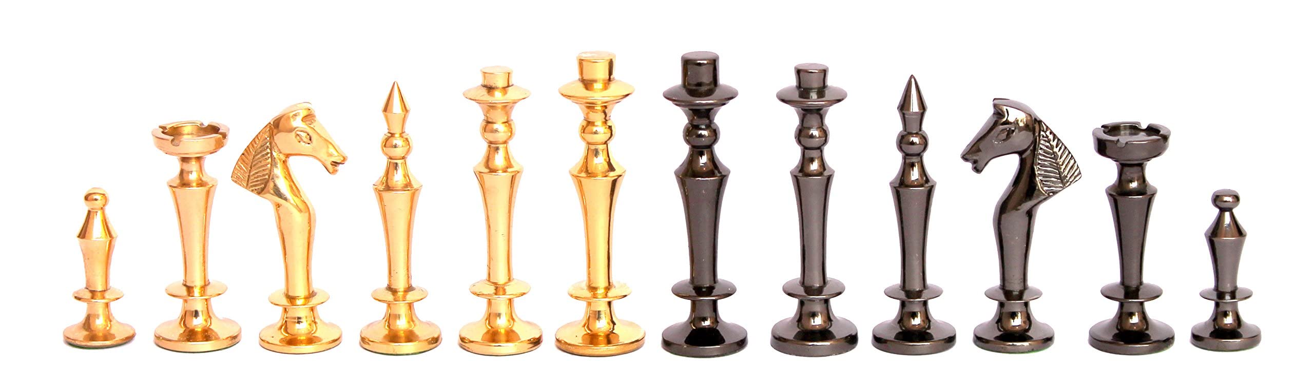 Stonkraft Collector Edition ottone legno pezzi degli scacchi pedine Chessmen monete