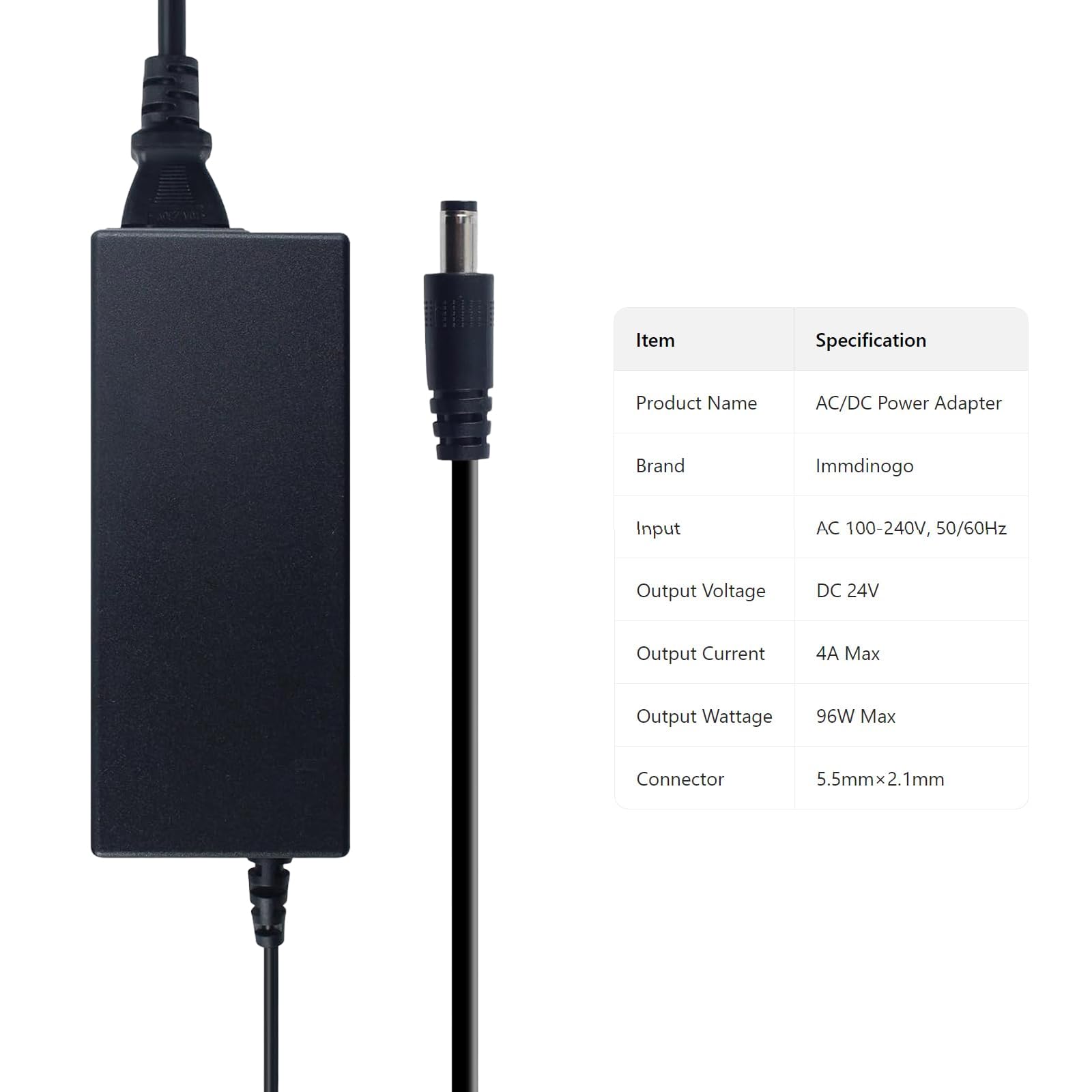 Amazon.com: Imdinnogo 24V 4A Power Switching Adapter Replacement
