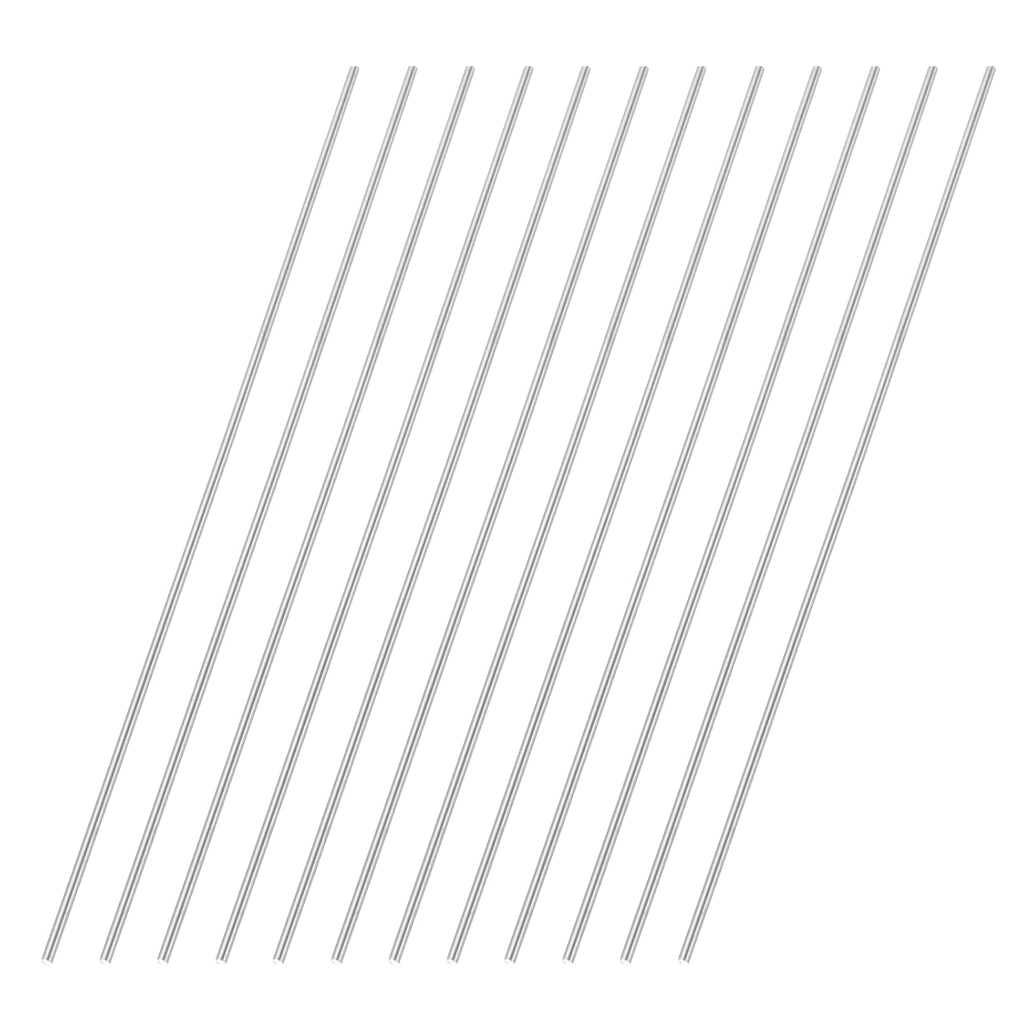 12 Pieces Round Steel HSS Bar Diameter 1.3 mm Lathe Tool Length 100 mm for Shaft Gear Drill Lathe Milling Machine Axis Miniature DIY