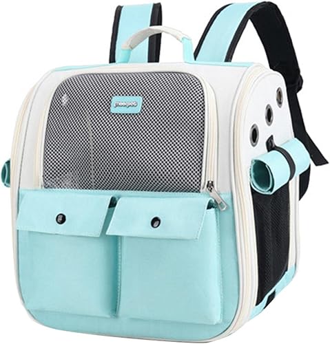 Miniatura 7 de Pet Cat Backpack Foldable Adjustable Strap Portable Multifunction Handbag for Outdoor Traveling Camping Walking Hiking, Pink (Color  Green)