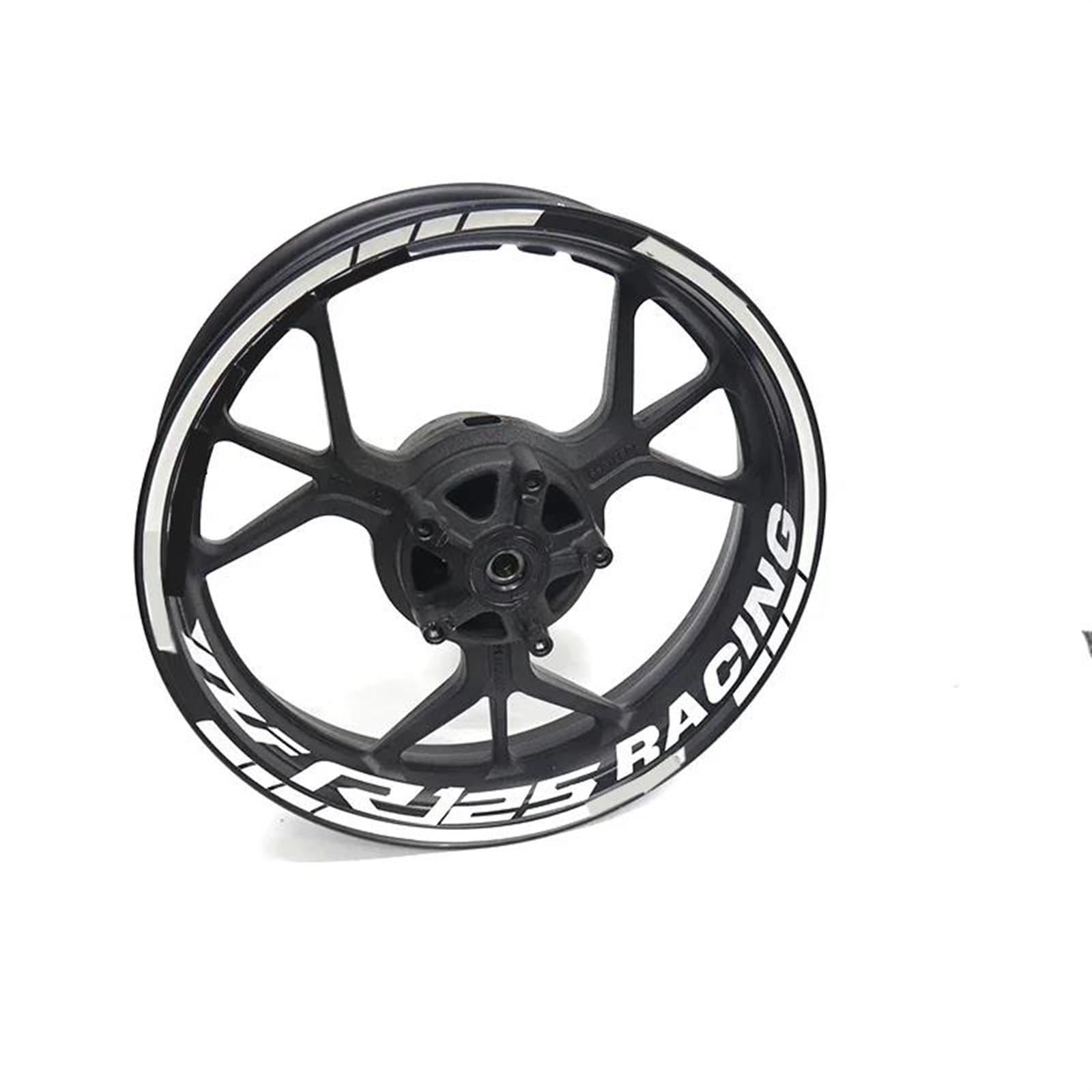 Stickers Motorcycle Accessories Wheel Stickers Reflective Rim Motorbike Waterproof Decals for Yamaha YZFR125 YZF R125(Style 2)