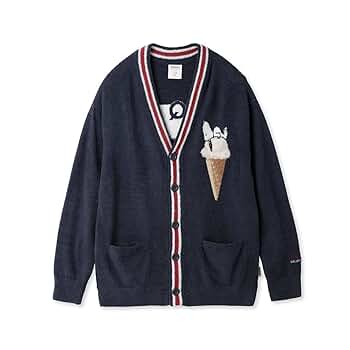 ☆965.GELATO PIQUEジェラートピケPEANUTSカーディガン未使用 スヌーピー SNOOPY オールスターズ ジャガード