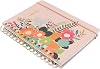 Official Blummen Academic Diary 2021-2022 A5 Week to View - 12 Months Mid Year Diary August 2021 - July 2022, Flowers Pink AGESVA52116