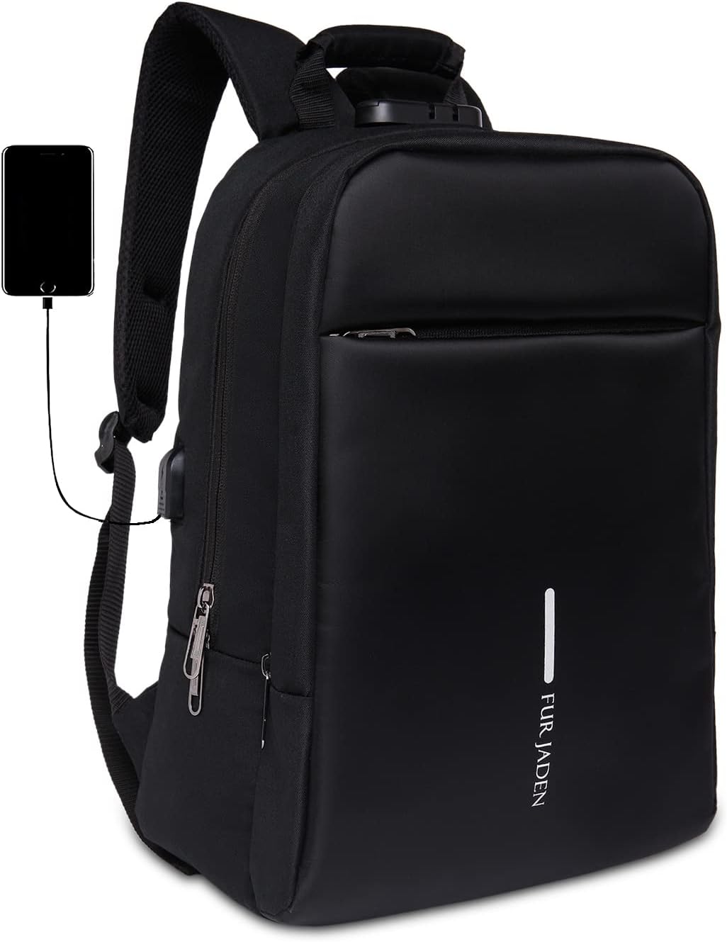 Anti Theft Number Lock Backpack Bag with 15.6 Inch Laptop Compartment, USB Charging Port & Organizer Pocket for Men Women Boys Girls