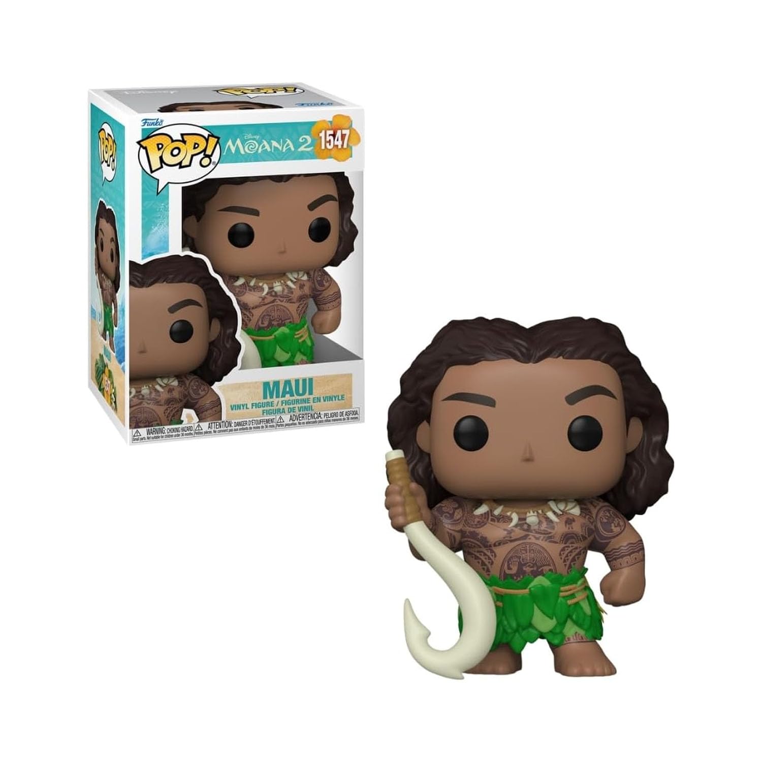 ディズニー　モアナ　マウイフィギュア Disney Moana2 Boneco Funko Pop! Disney Moana 2 - Maui com Anzol | Amazon.com.br