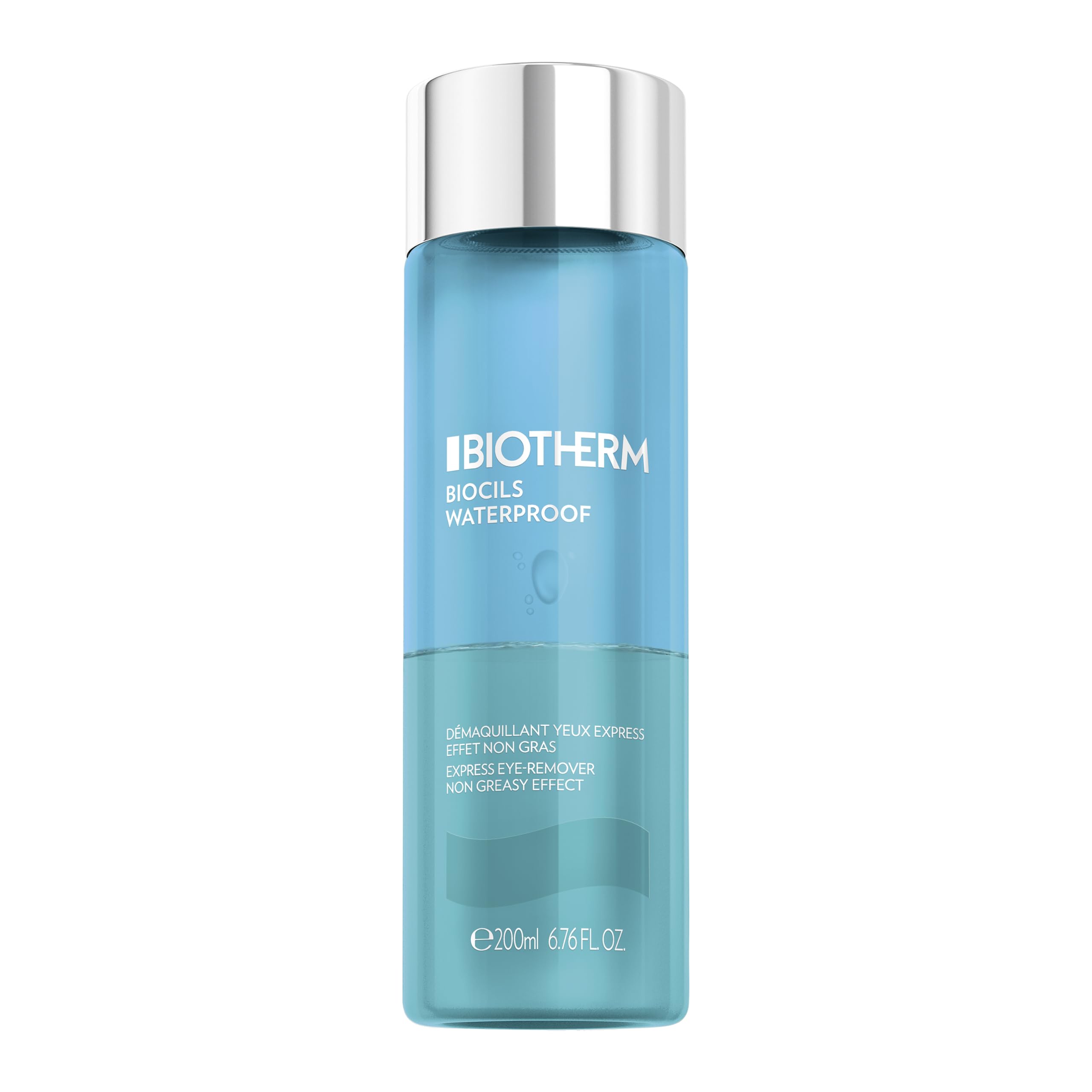 Biotherm Biocils Waterproof Augen Make Up Entferner Express, 200ml | Zwei-Phasen-Formel entfernt wasserfestes Make-up sanft und schnell. Nicht fettend, ideal für empfindliche Augen.