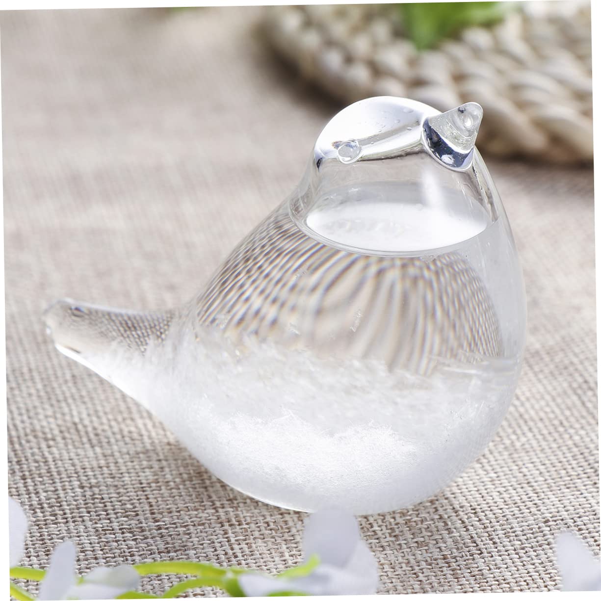 HOMSFOU 2st Glas Für Tischplatte Geschenk Schreibtischaufsatz Barometerglas Wettervorhersage Vogeldekor Auf Dem Tisch Sturmglas Sturmbarometer Wetterglas Wetterflasche Der Vogel