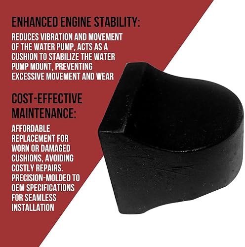 Miniatura 6 de Amortiguador de goma de la orejeta de la parada del montaje de la bomba de agua para los motores Volvo Penta 1999-2005
