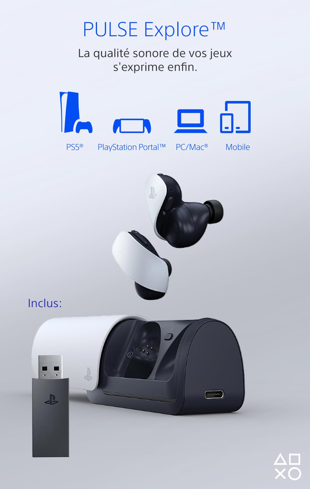 Playstation Sony Auricolari wireless PULSE Explore