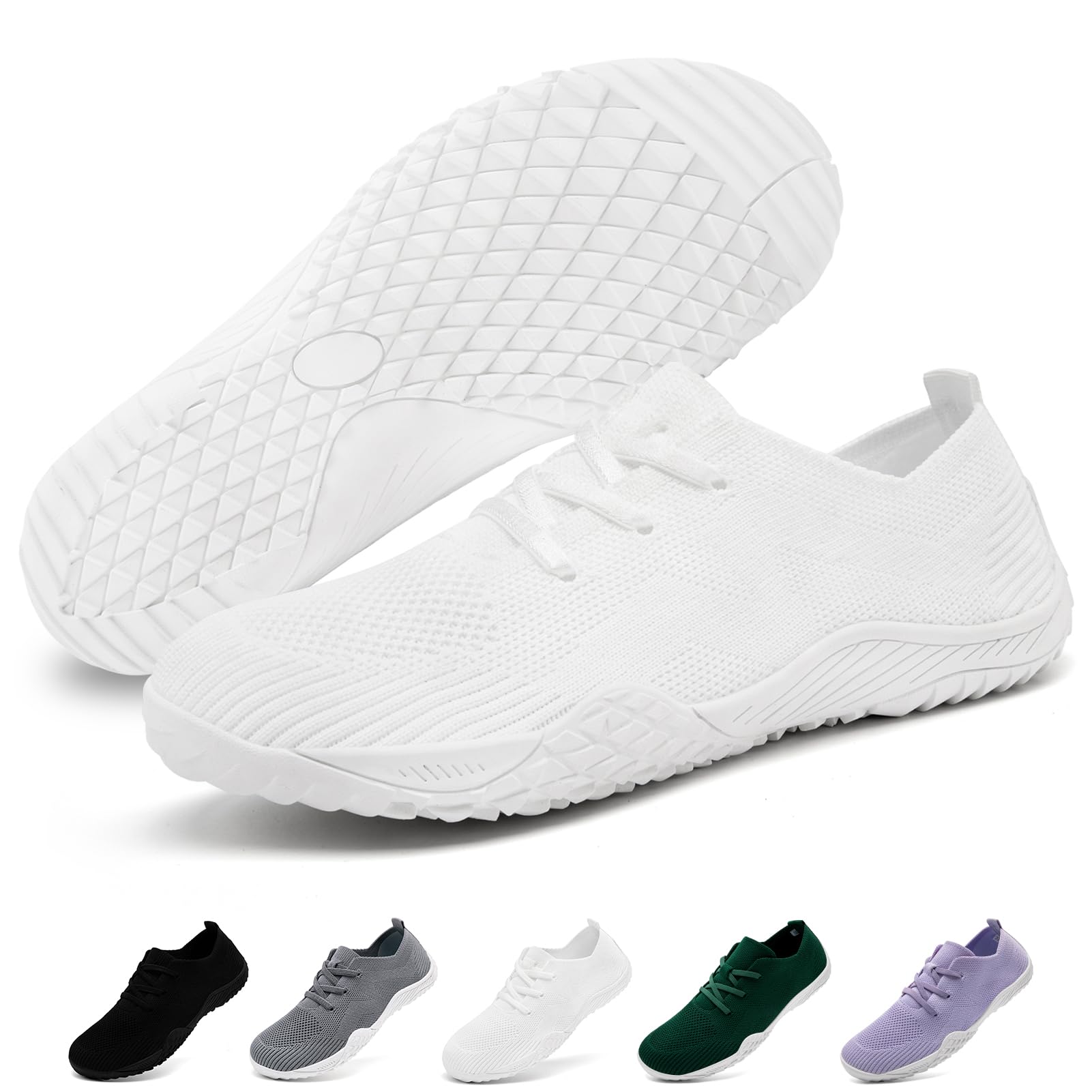 Barefoot Shoes for Women — Zero-Drop Minimalist Lightweight Breathable Sneakers for Running, Gym & Yoga