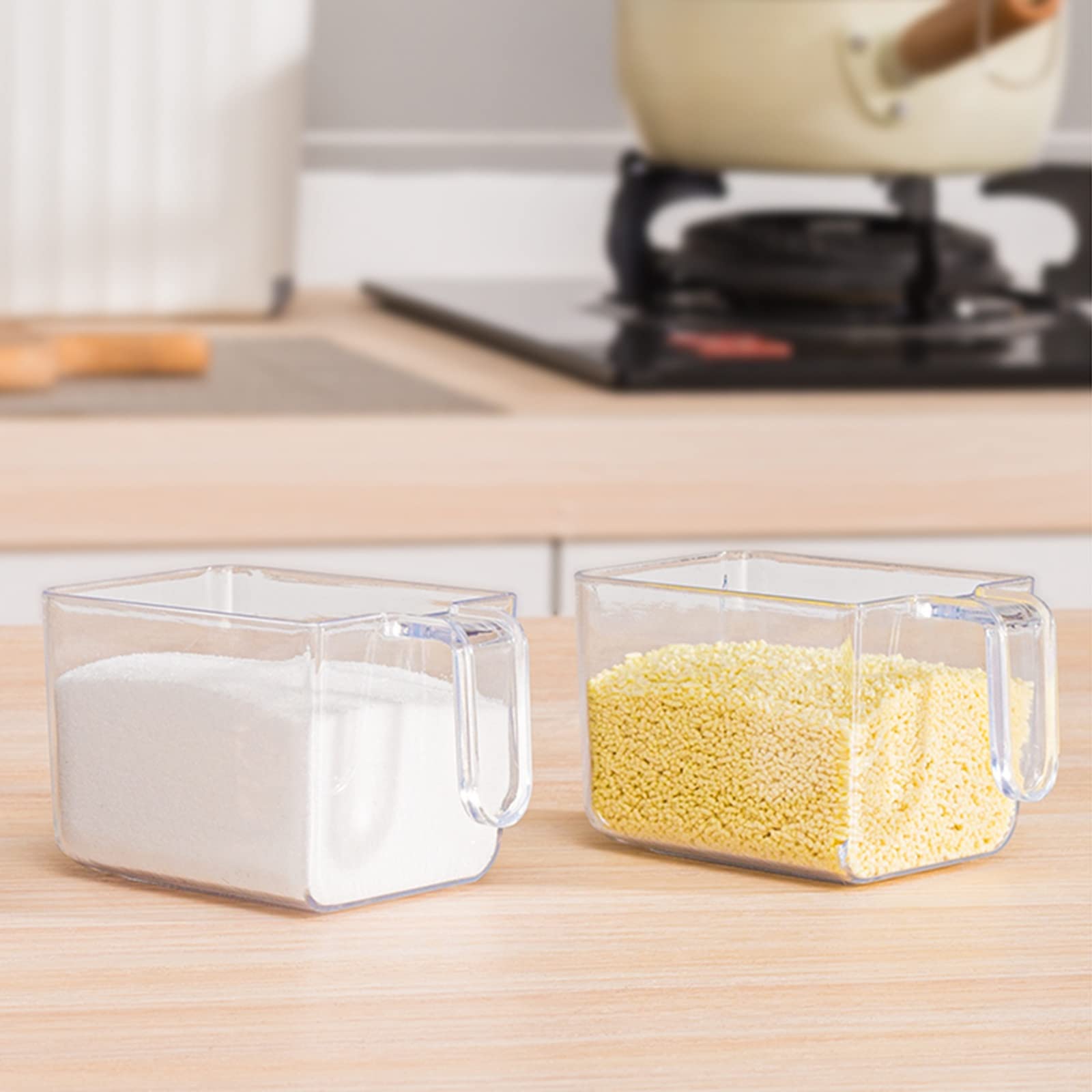 Organizzatore Dello Scaffale Di Spezie, Cassetto Trasparente A 6 Scomparti Per La Scatola Di Spezie, Barattolo Di Spezie, Bottiglia Di Spezie, Scatola Di Spezie Dello Scaffale Di ( Color : White )