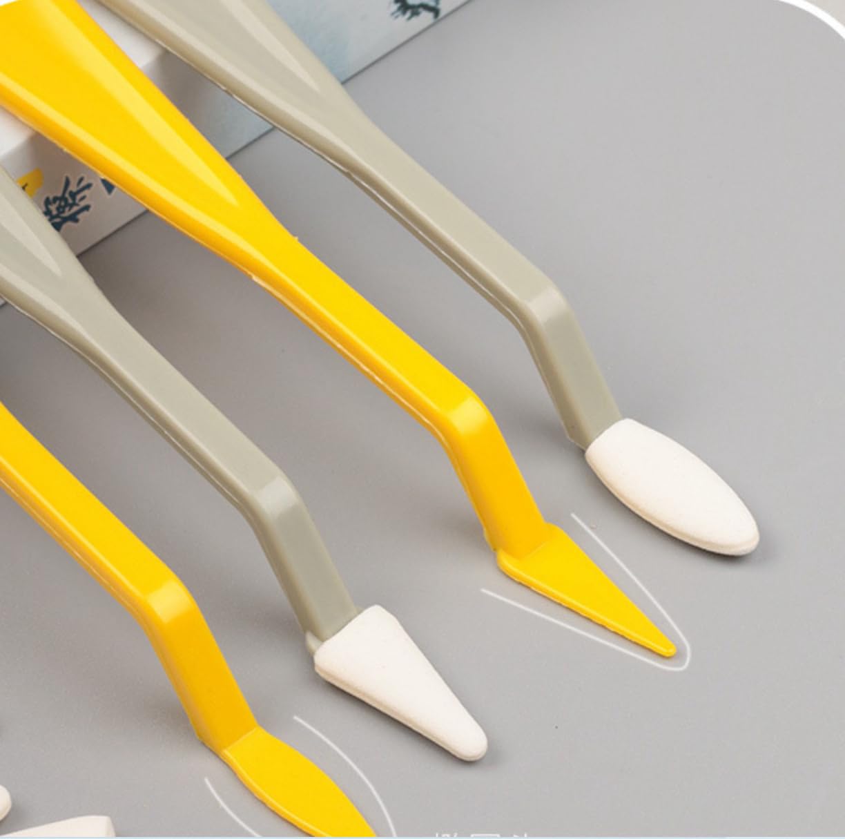 10pcs Artist Lightening and Highlight Stump Sponge Pen, Double Headed Drawing Art Blender Pencil Sketch Scrapers Tools with Head Washable Sketch Rubbing for Blending